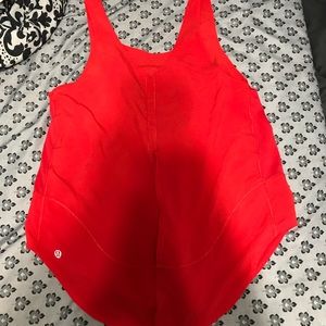 Red lululemon tank top